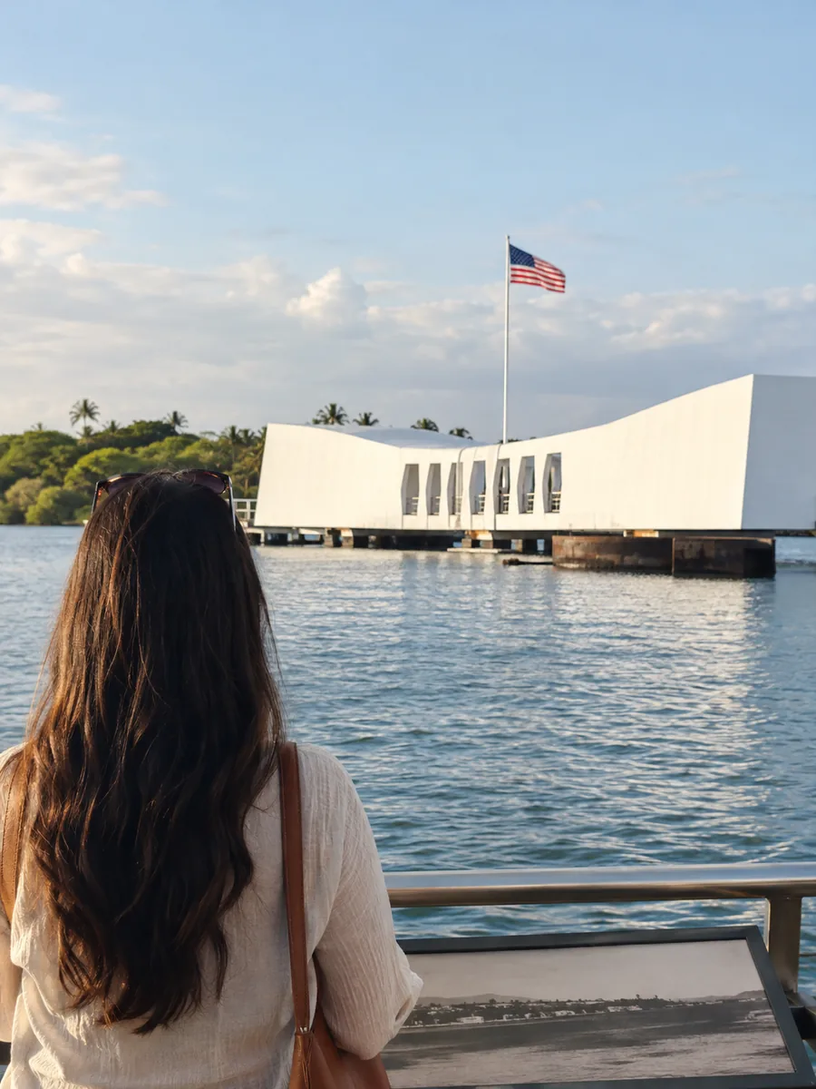 Uitzicht op Pearl Harbor National Memorial